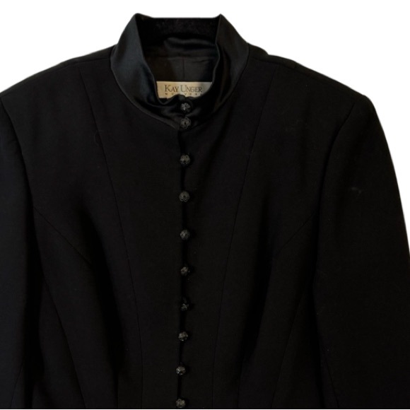 KAY UNGER Black Pantsuit - Picture 9 of 10